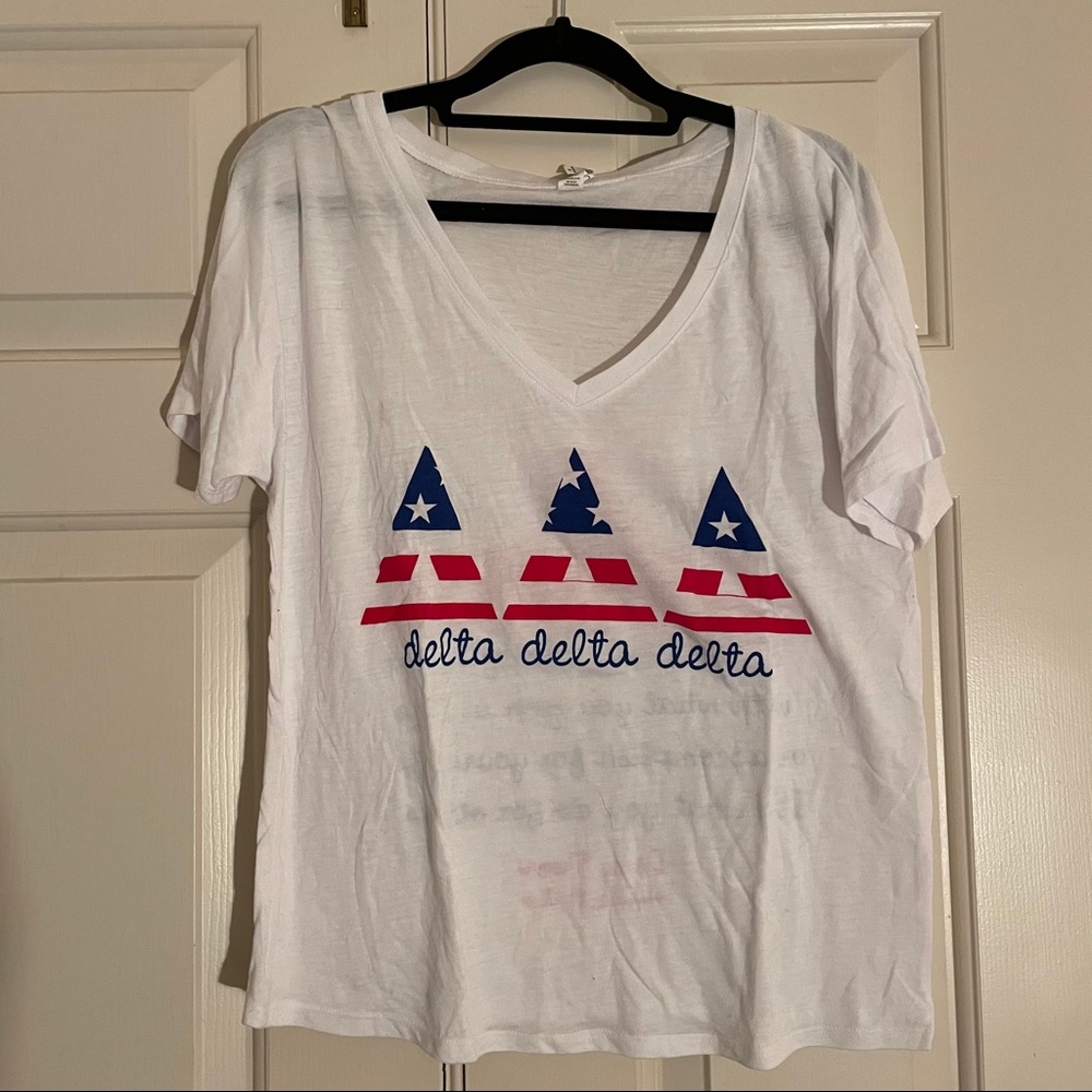 Tri Delta v-neck shirt